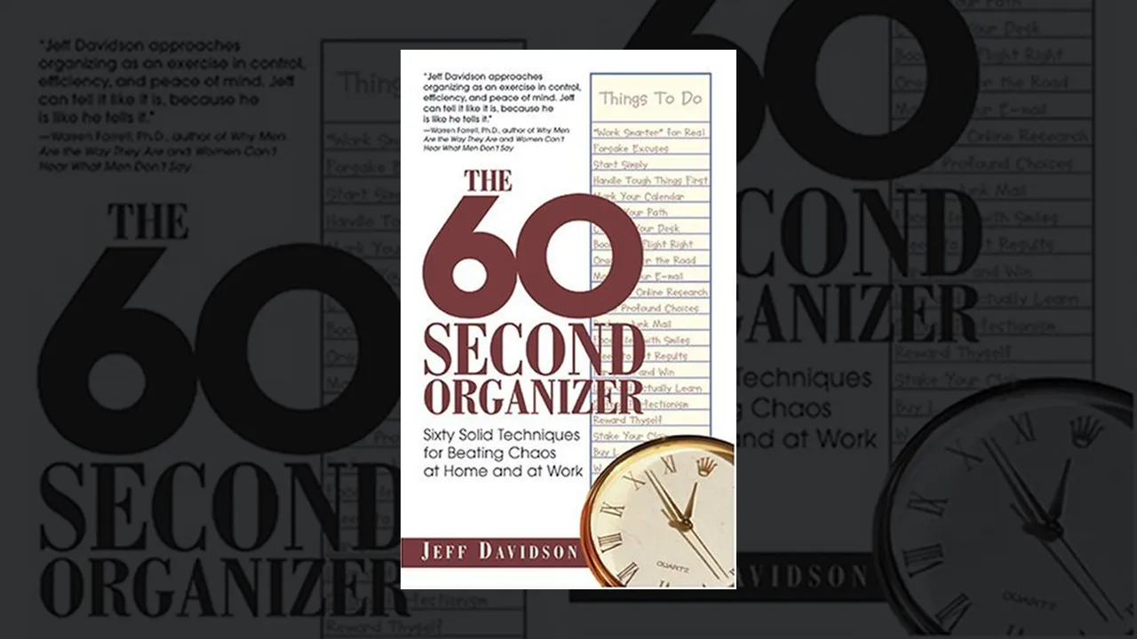 The 60-Second Organizer - Book Summary